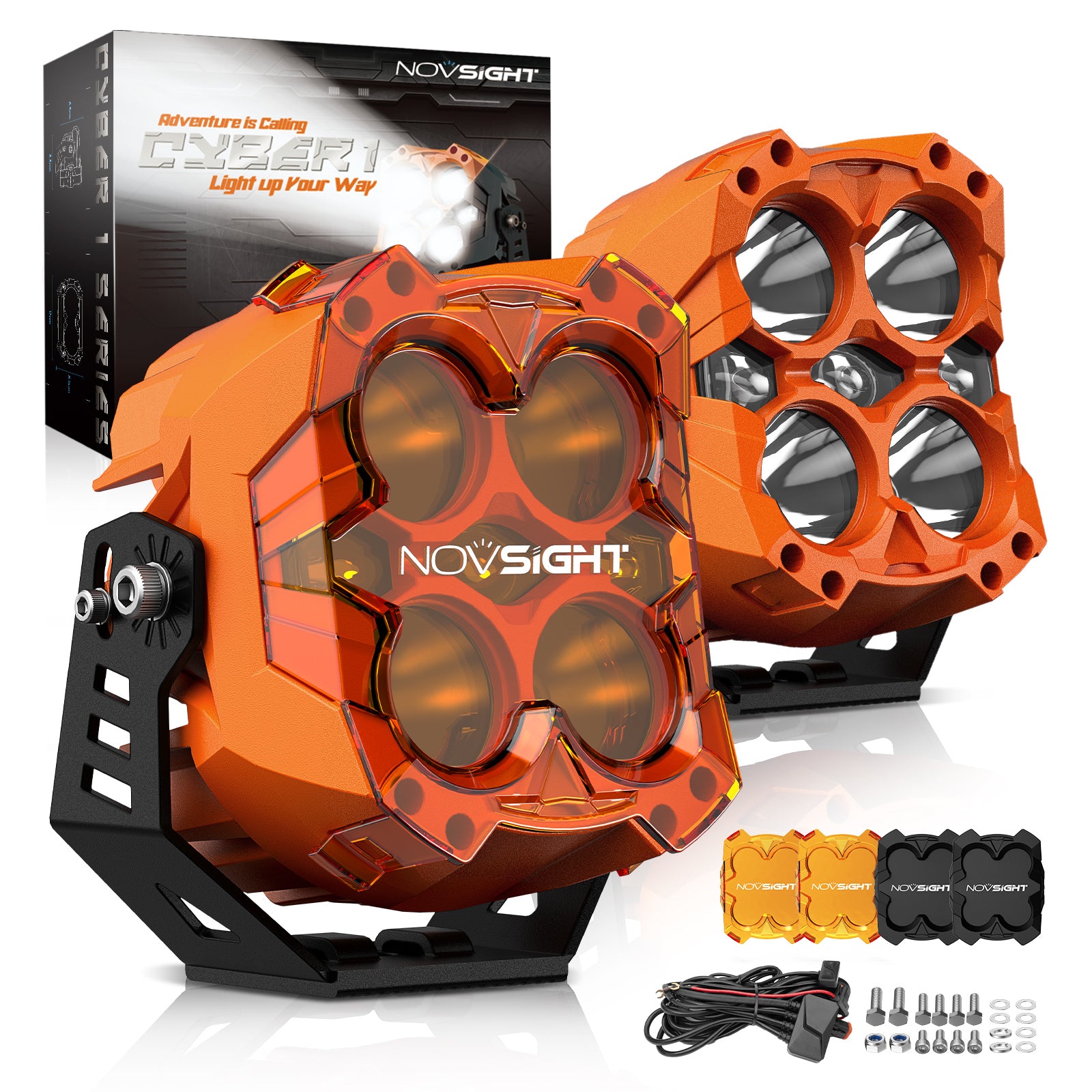 Cyber | 6-inch LED Pod Lights Cyber Orange
