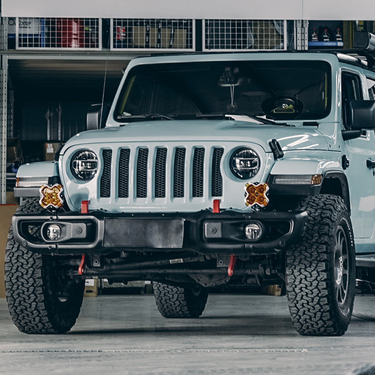Halo Series 6-inch LED Pod Lights Kit for Jeep Wrangler Jeep Gladiator Jeep Mojave - NOVSIGHT
