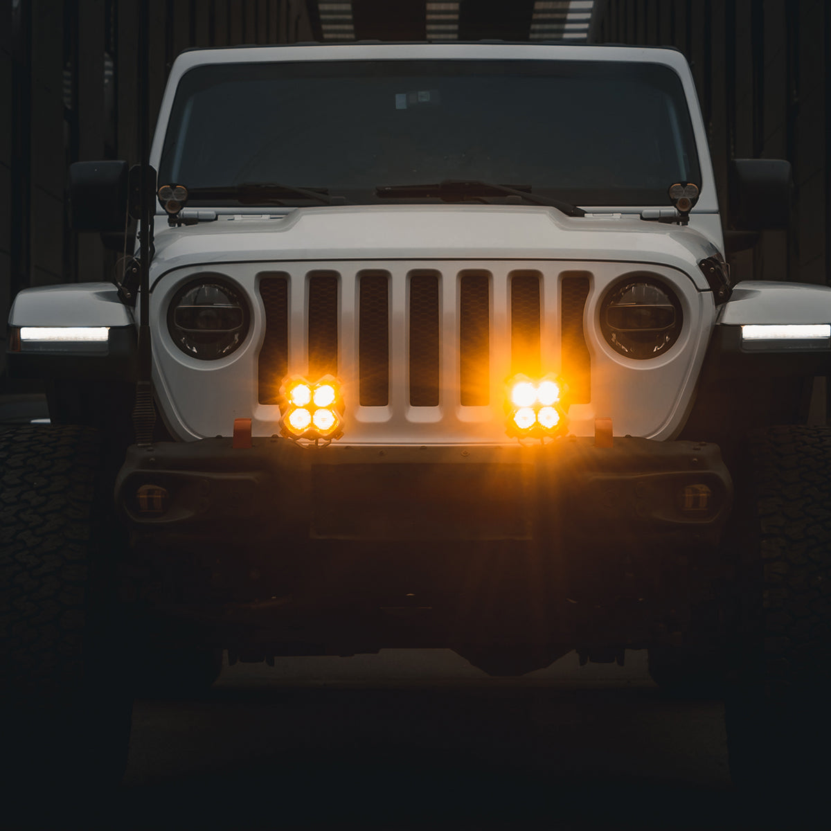 Halo Series 6-inch LED Pod Lights Kit for Jeep Wrangler Jeep Gladiator Jeep Mojave - NOVSIGHT