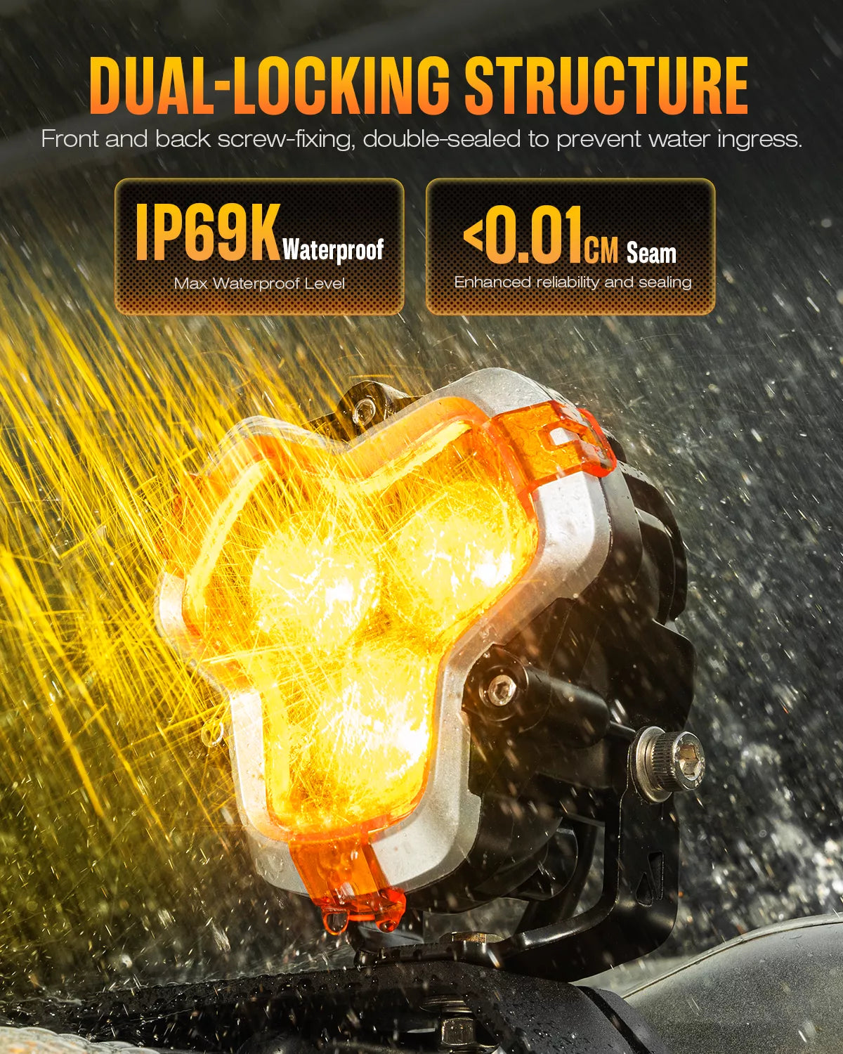 Sistema de luces LED de 3" HALO Serie DRL de 48 W (par)