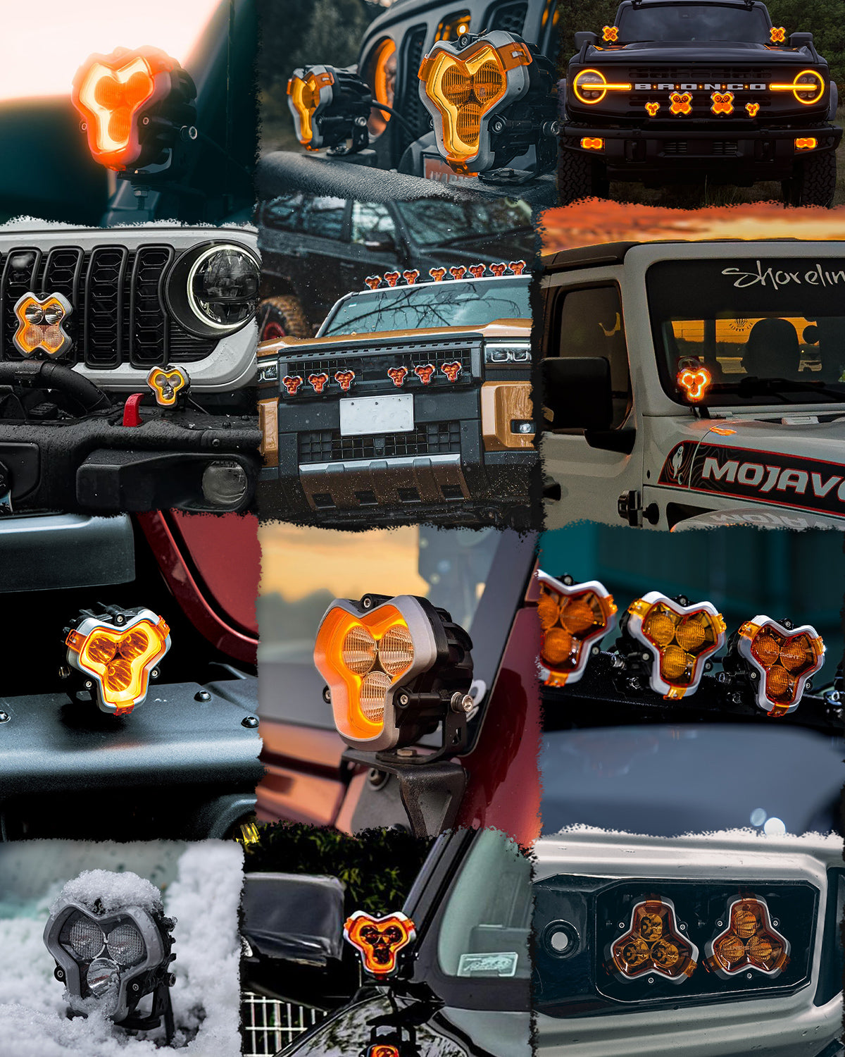 HALO Pro Series 3" LED Pod Lights with Dynamic DRL Modes - NOVSIGHT