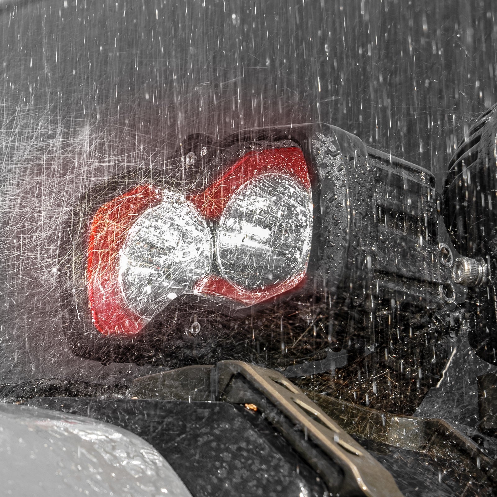Compact 4.5-Inch HALO SE LED Pod Lights - Red DRL Off-Road