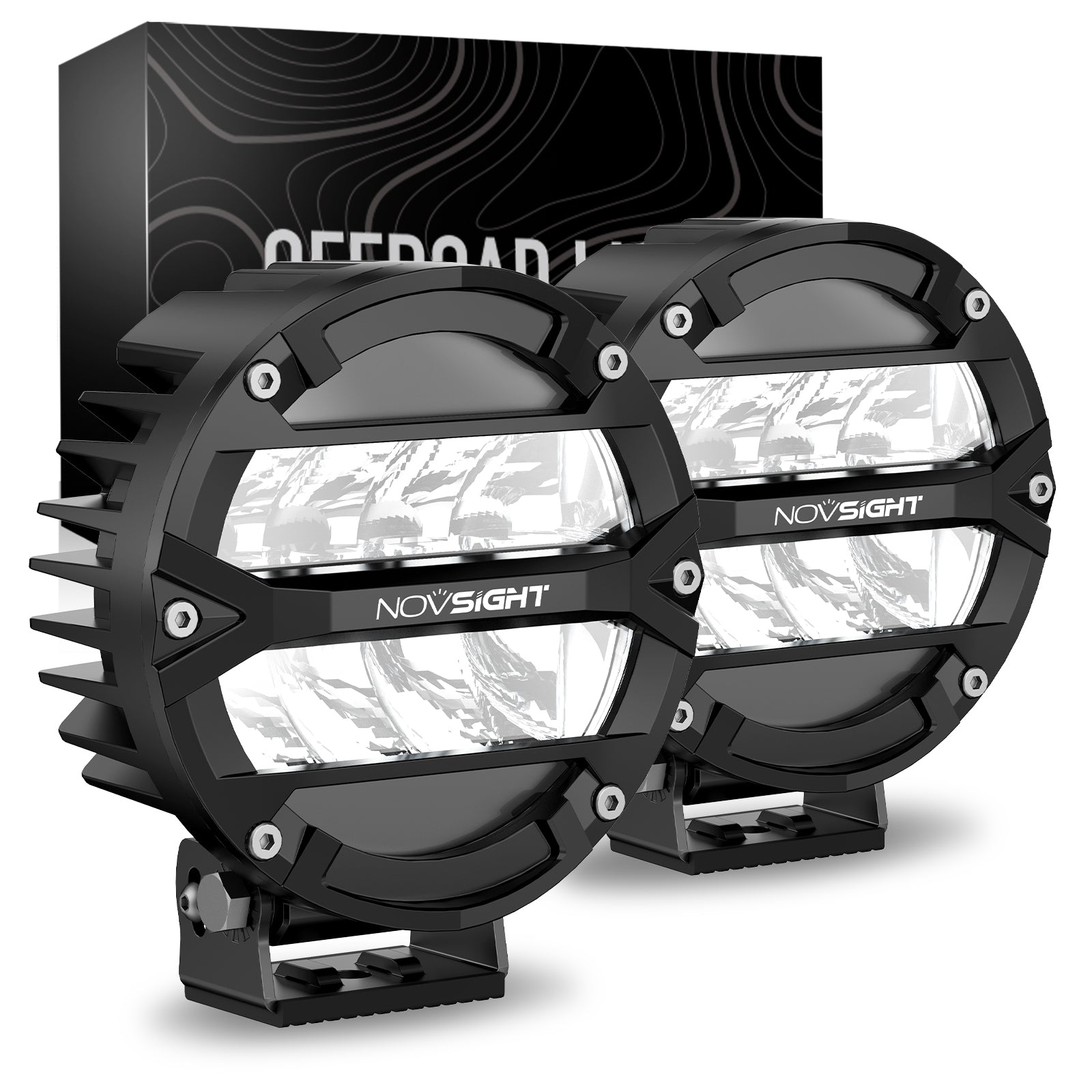 Rock Series | 5-inch LED Pod Round Lights Spotlights - NOVSIGHT