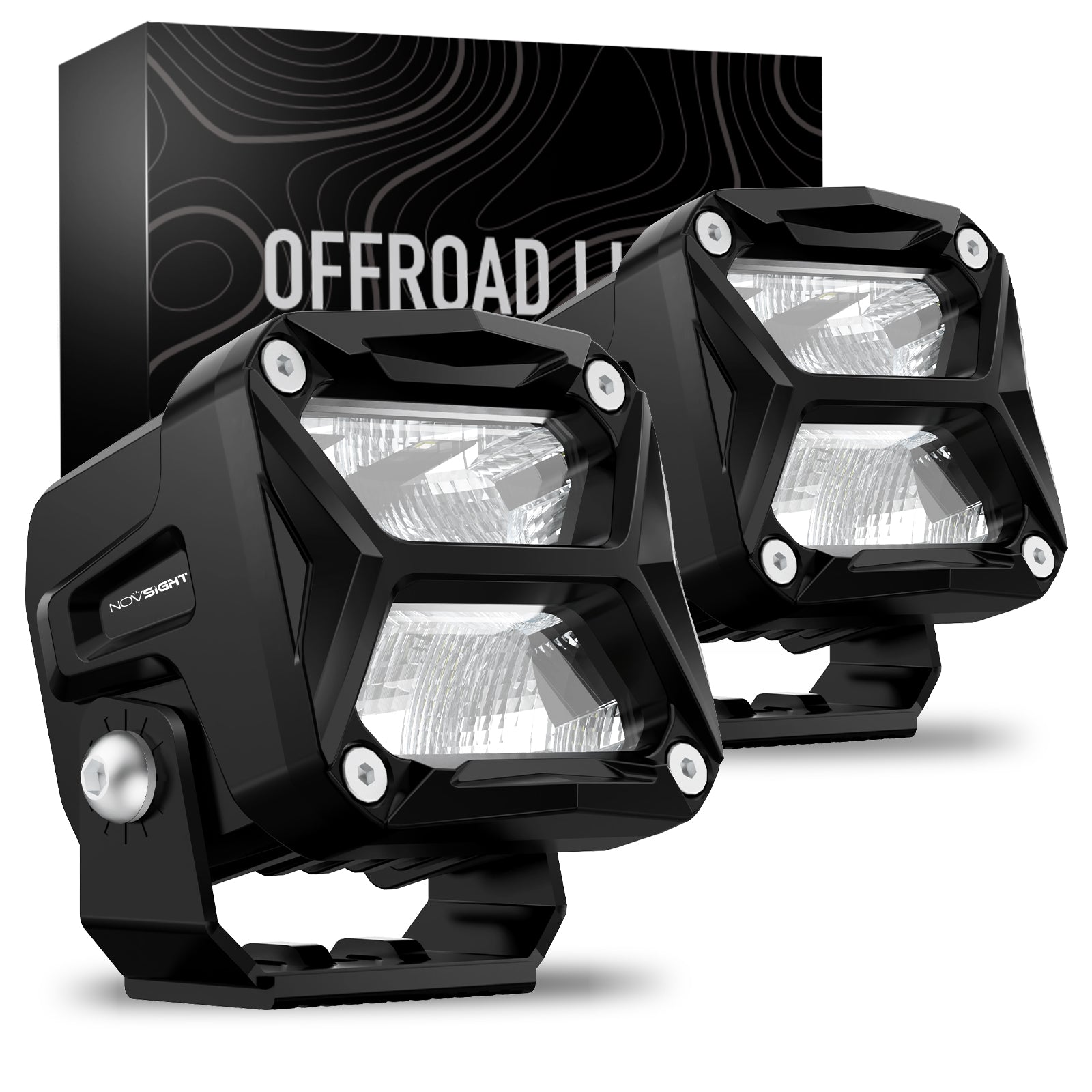 Rock Series | 3-inch LED Pod Lights Driving Lights - NOVSIGHT