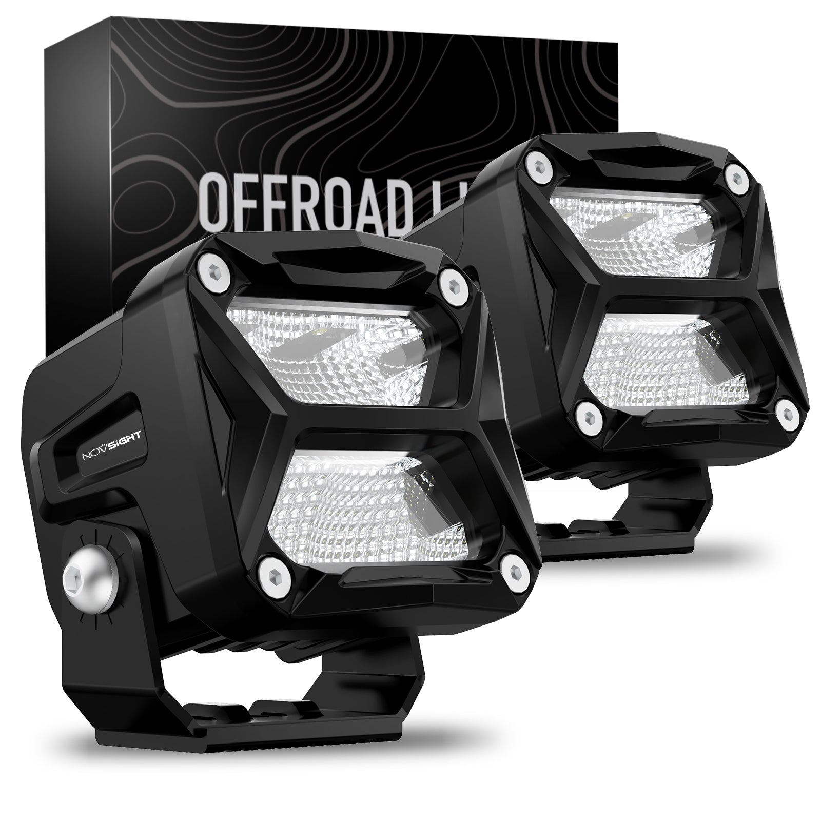 Rock Series | 3-inch LED Pod Lights - NOVSIGHT