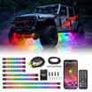 Complete MagicCarpet underglow kit with light modules, control box, remote and app