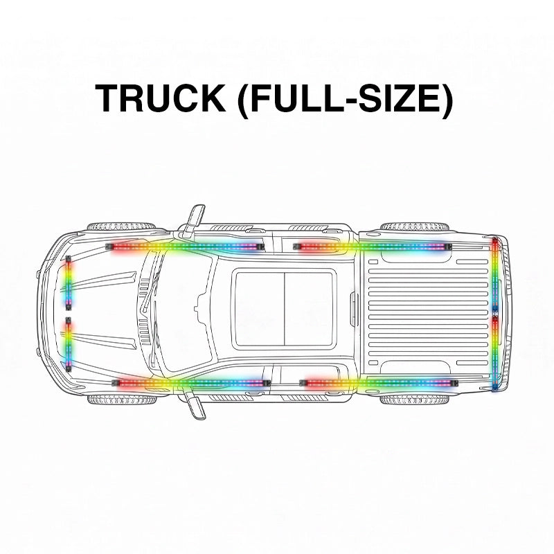MagicCarpet RGB Rock Lights & Underglow Kit for Jeeps & Trucks
