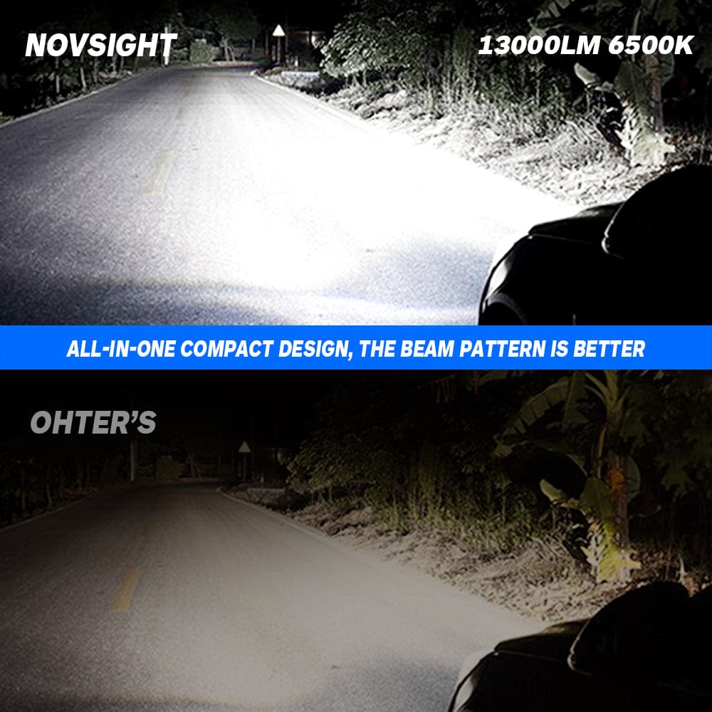 Chevy Cruze 2014 2015 2011 2012 2013 LED Headlight Bulb H13 9008 Dual Beam Light Replacement Conversion Kit pack of 2 - NOVSIGHT