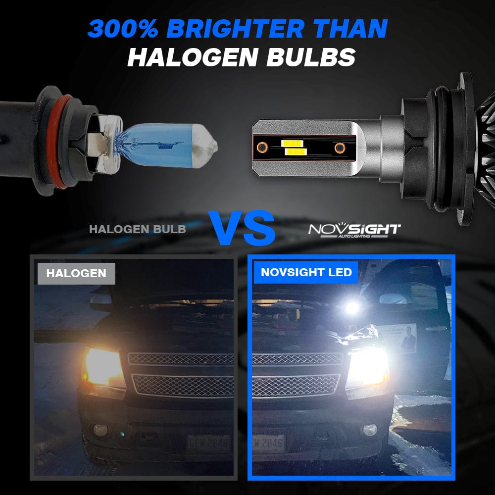 N11 Standard Series | 9007 HB5 LED Bulbs Cost-Effective 60W 13000LM 6500K White | 2 Bulbs - NOVSIGHT