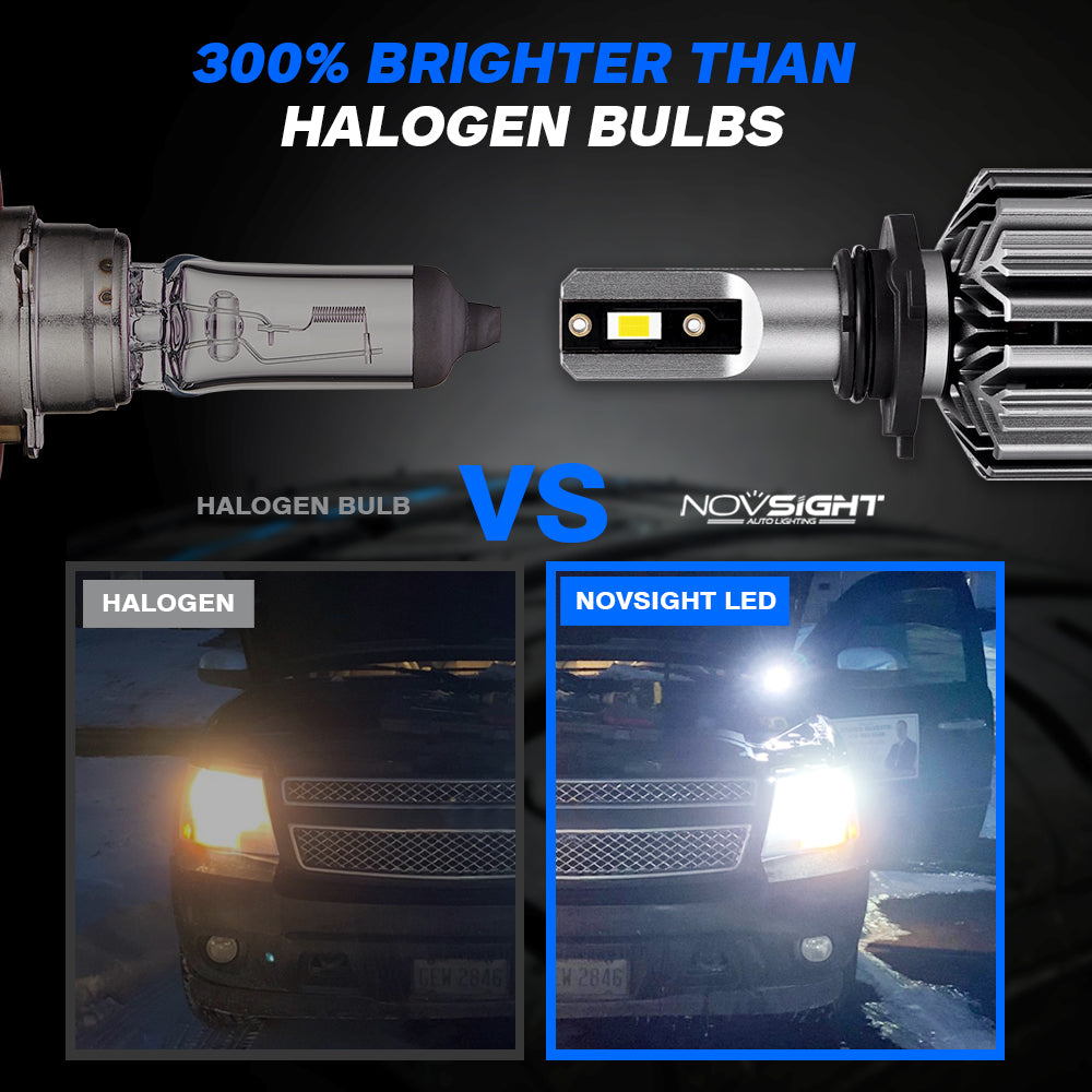 2011-2019 Chevrolet Cruze Custom-Fit LED Headlight Bulbs H11 9005 Halogen Conversion Kits - NOVSIGHT