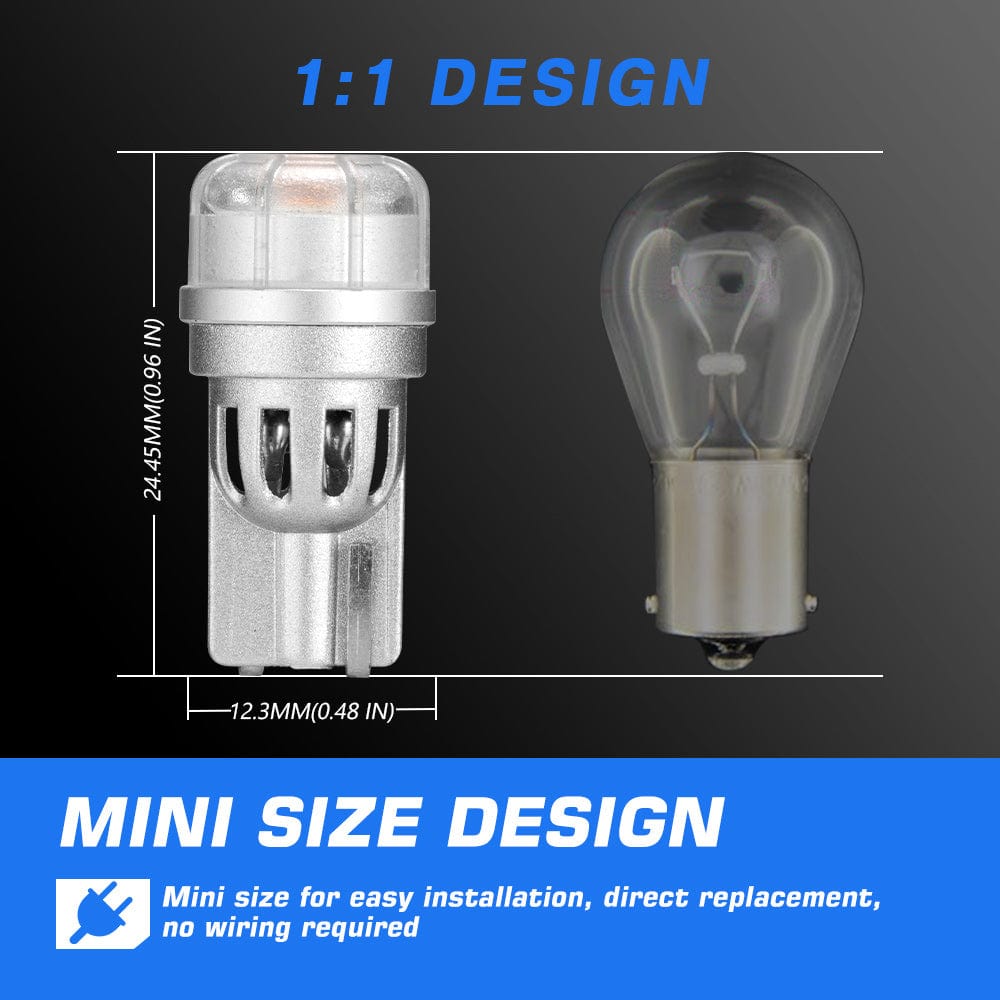T10W 158 161 168 194 W5W LED Bulbs White License Plate Light Front Parking Light Front Side Marker Light - NOVSIGHT