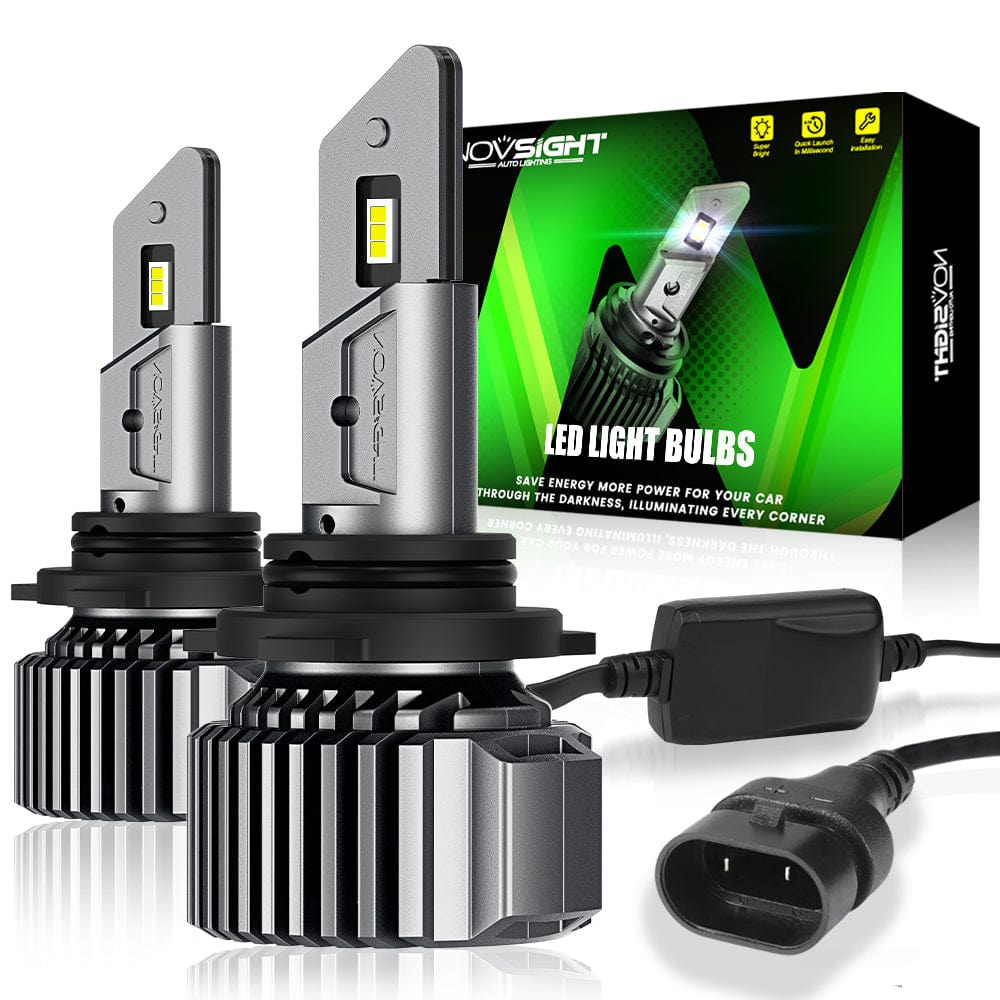 N52 Plus Series |  H4 H7 H11 H13 9005 9006 9007 9012 LED Bulbs Automotive-Grade Chip 100W 20000LM 6500K White | 2 Bulbs - NOVSIGHT